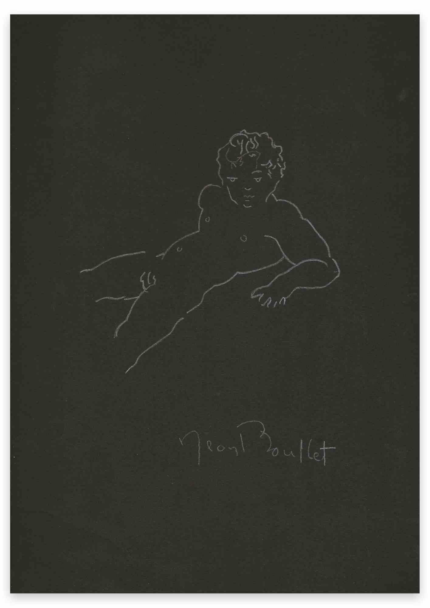 A small Cherub is an Original Pencil Drawing realized by Jean Boullet .

Hand signed on the right margin.

Good condition.

Jean Boullet (French, 1921-1970) 

Jean Boullet, born in 1921 in Paris and died in Algeria in December 1970, is a painter,