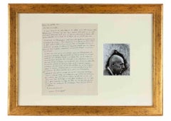 Lettre autographiée de Jean Dubuffet - 1958