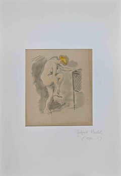 Nude of Woman - Drawing by Gaspard Maillol - Early 20th Century