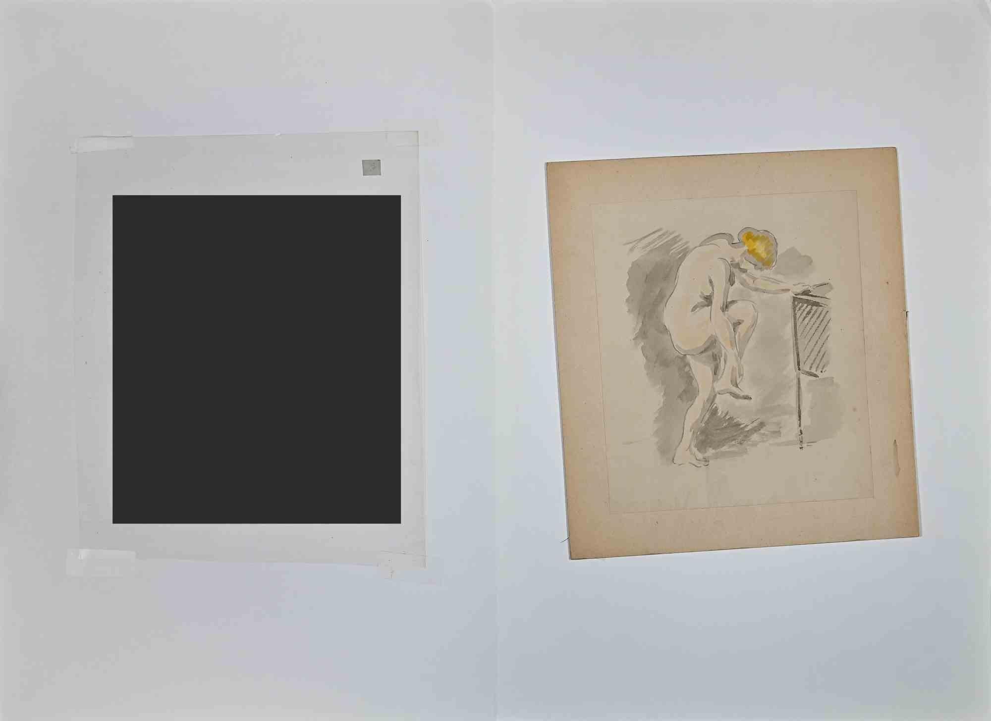Akt einer Frau – Zeichnung von Gaspard Maillol – frühes 20. Jahrhundert im Angebot 2