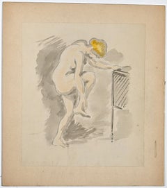 Antique Nude of Woman - Drawing by Gaspard Maillol - Early 20th Century