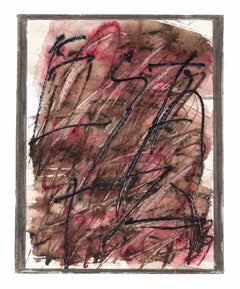 Abstract Composition - Tempera and Watercolor by Li Xia Yang - 1989