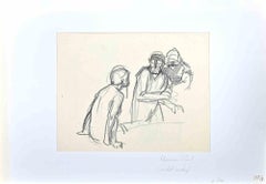 Les Hommes - Drawing par Hermann Paul - Début du XXe siècle