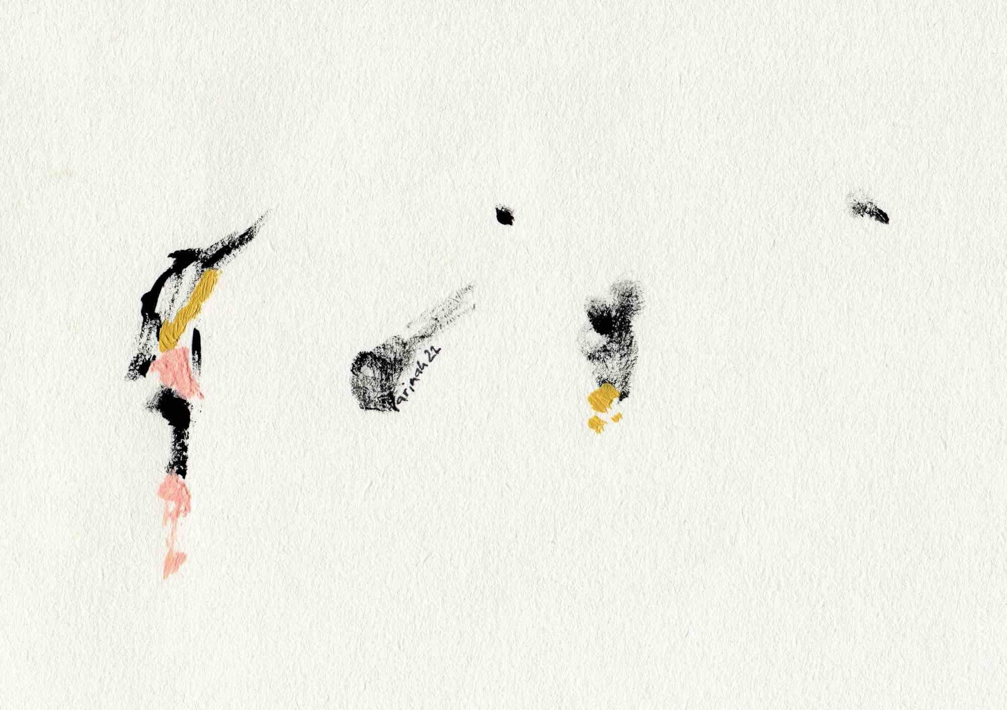 Luce del fiore dal sangue - Disegno di Parimah Avani - 2022 in vendita 3