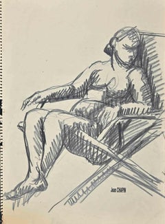 Nude of Woman - Drawing by Jean Chapin- 1930s
