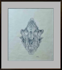 Vintage Anatomical Study - Drawing by Michael Burgess - 1978