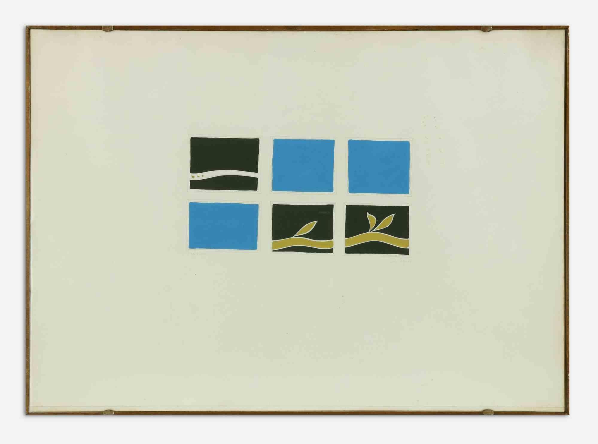 A poet is a contemporary artwork realized by Carlo Cego in 1966.

Miched colored pencil and watercolor drawing on paper.

Includes frame: 52 x 2.5 x 72 cm

Hand signed and titled on the lower margin.