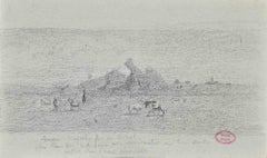 Landscape - Drawing by Paul Huet - 19th Century