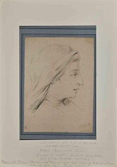 Portrait - Drawing after Baccio del Bianco - 17th Century
