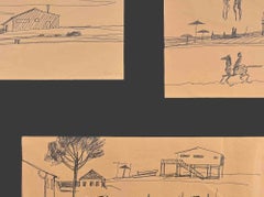 Schizzi - Disegno a penna - metà del XX secolo