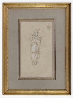 Soldier - Drawing by Jules Joseph Montjoye  - 19th century