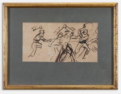 Die Aggressoren  Zeichnung von Jules Joseph Montjoye  19. Jahrhunderts