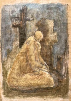 Prayer - Drawing by David Euler - 1985