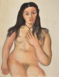 Akt  Zeichnung von Jean Delpech  Mitte des 20. Jahrhunderts