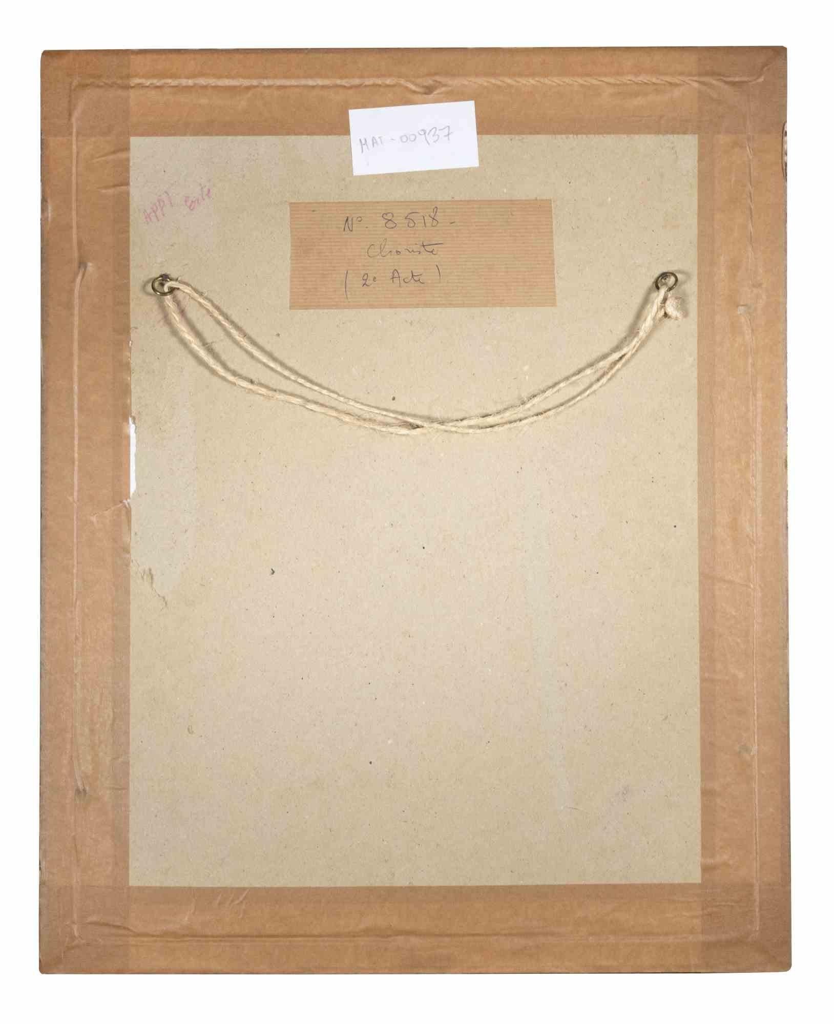 Les Mamelles de Tirésias - Choriste - 2. Akt - Zeichnung von Erté - 1947 im Angebot 3
