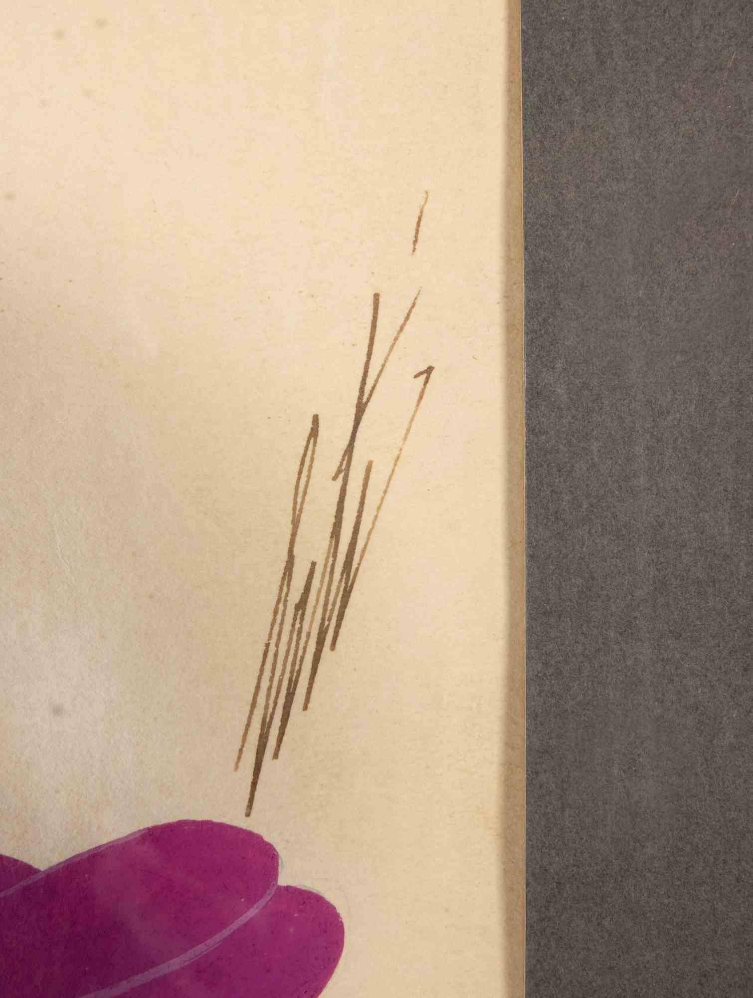 Les Mamelles de Tirésias - Choriste - 2. Akt - Zeichnung von Erté - 1947 im Angebot 2