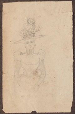 Porträt – Bleistiftzeichnung – frühes 20. Jahrhundert