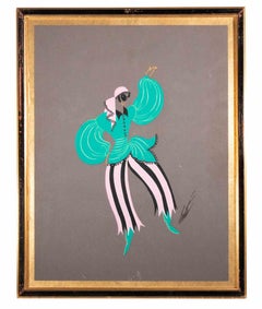 La Traviata - Dancer of the Bohemian Ballet  - 3rd Act  - Drawing by Erté - 1948