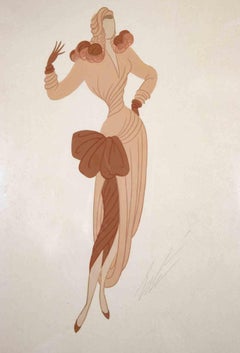 Tomorrow Afternoon - Drawing by Erté - 1951