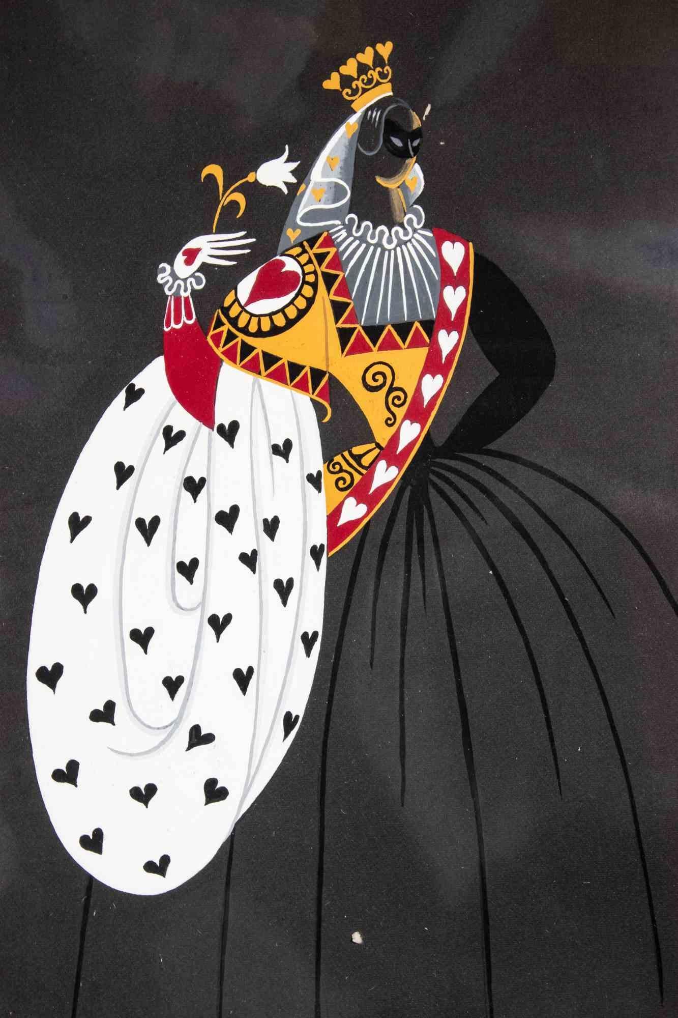 Erté Les Mamelles de Tirésias Drawing by Erté 1948 For Sale at