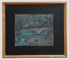 The Bridge - Drawing by Nazareno Gattamelata -1970s