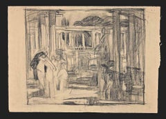 The Architecture - Pencil Drawing - Mid- 20th century
