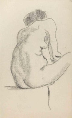 The Posing Nude  -  Drawing - Early 20th century