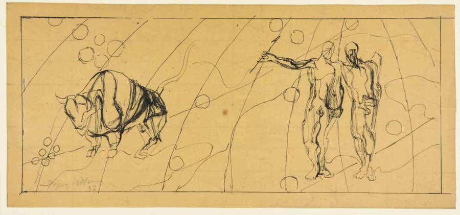 Signs of the Zodiac - Drawing by Jacques Villon - 1937