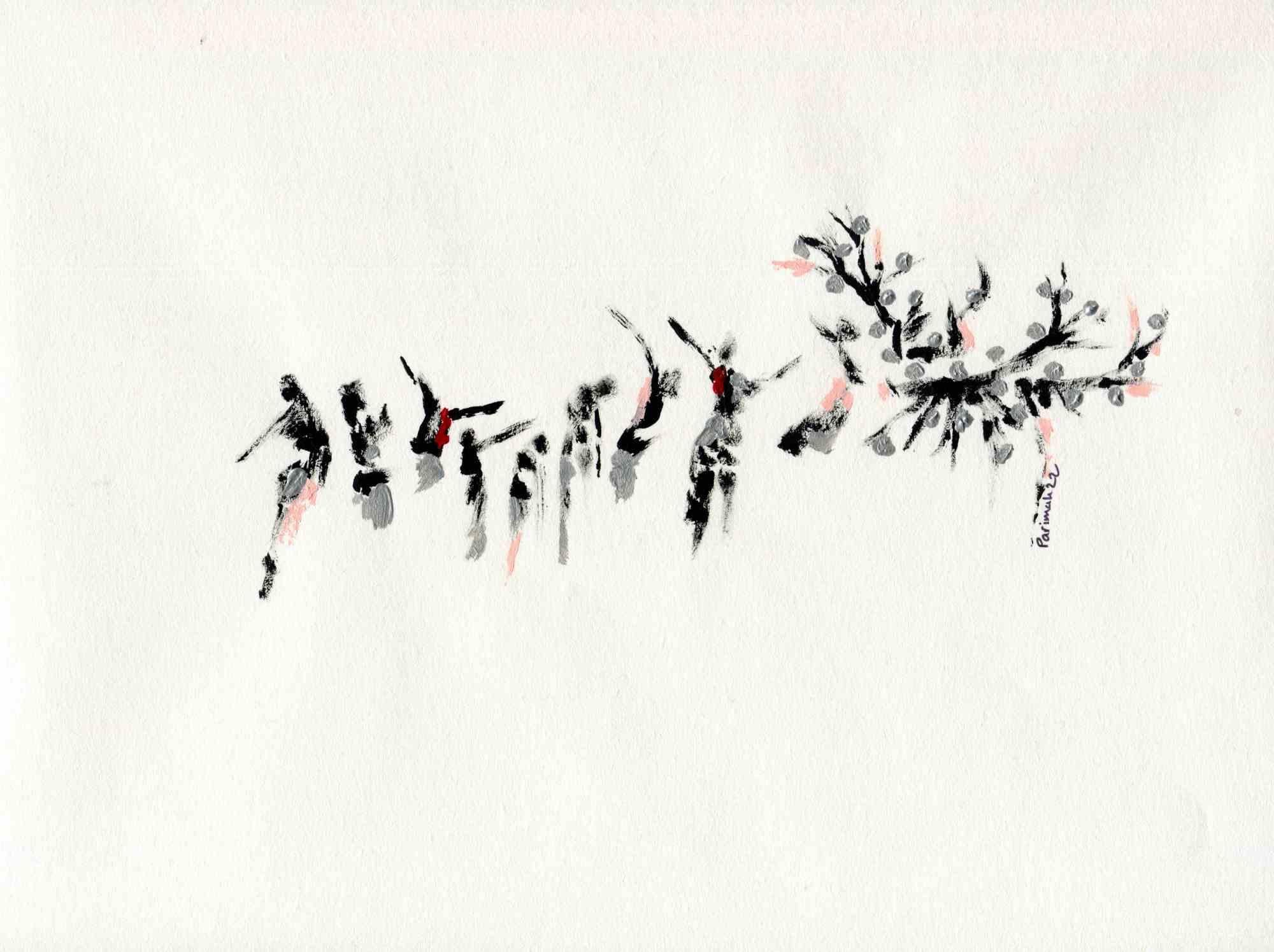 Sowing Silvery Season is a drawing realized by Iranian artist and poet Parimah Avani in 2022.

China ink and acrylic on ivory-colored Canson paper.

Hand-signed and dated.

 

Presented in a Personal exhibition of 