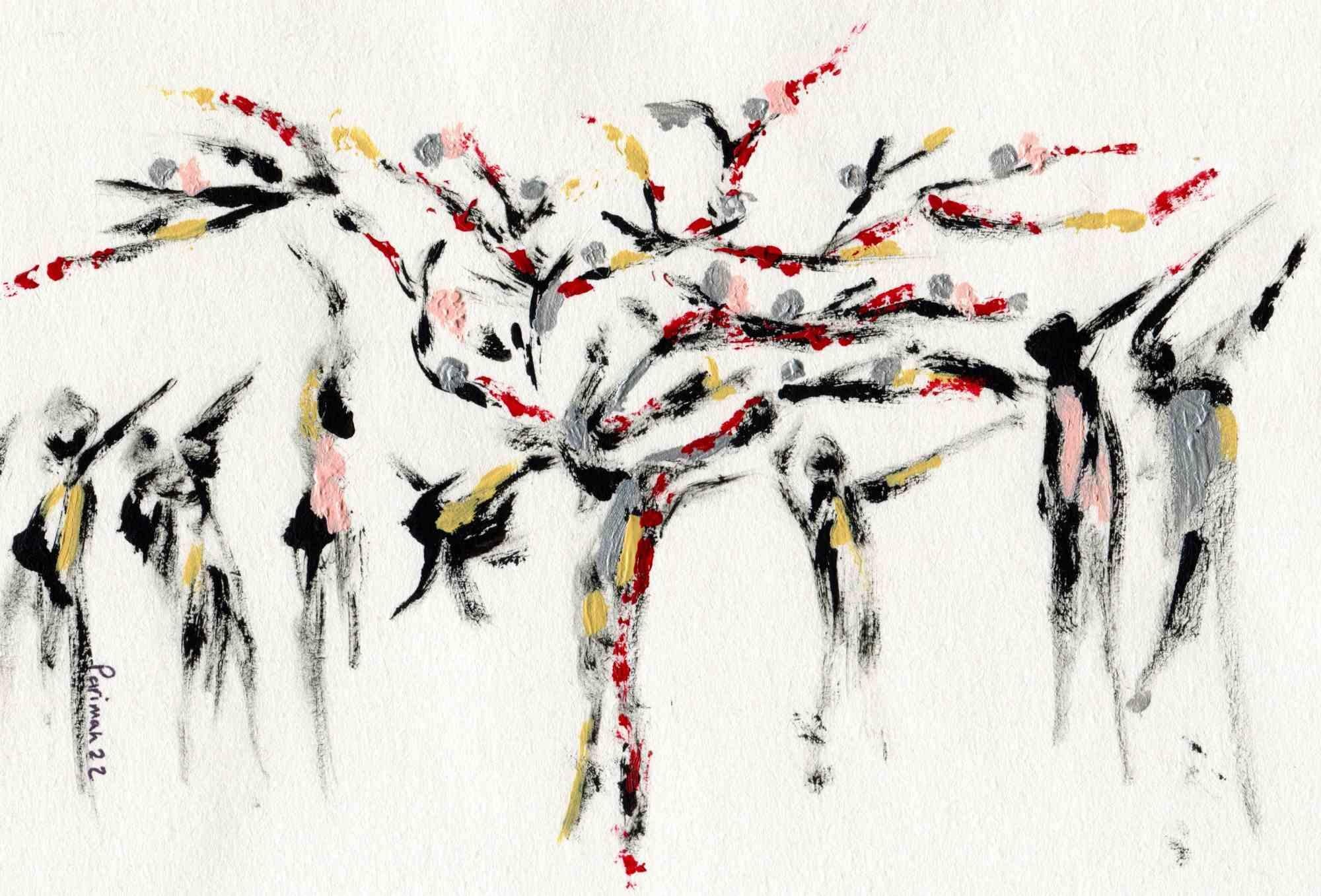 The Blossoming Freedom Tree is an original painting realized by Iranian Painter and Poet Parimah Avani in 2022.

 

China ink and acrylic on ivory-colored Canson paper.

 

Hand-signed and dated.

 

Presented in a Personal exhibition of "The Poems