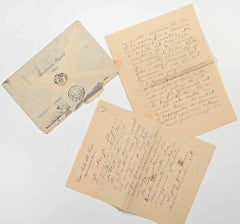 Letter d'authenticité signée par Silvio Cabianca à l'artiste Carlo Ferrari - 1926
