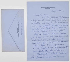 Authograph Letter by M. Pavlovic-Barilli to the Countess A.L. Pecci-Blunt - 1943