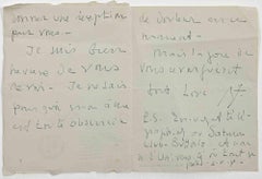 "En Voyage" Letter to the Countess A.L. Pecci-Blunt- 1932