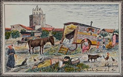 La Sainte Marie de la Mer - Drawing by Pierre Guichanne - Mid-20th Century