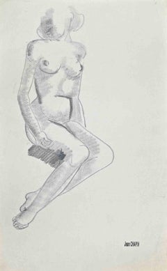 Nude Woman - Drawing by Jean Chapin- 1950s