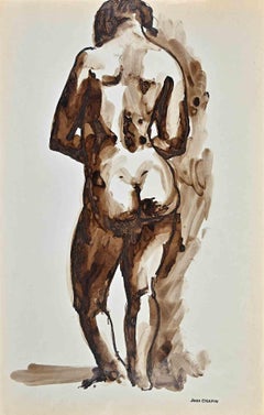 Nude of Woman - Drawing by Jean Chapin- 1950s