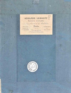 Study of Study of Figure - Drawing by Victor Chavet - Mid-19th Century