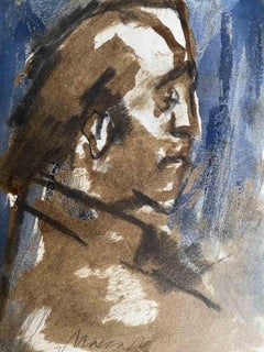 El Retrato - Dibujo de Mino Maccari - Años 60