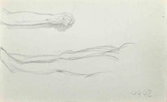 Anatomische Skizzen – Bleistiftzeichnung – Mitte des 20. Jahrhunderts