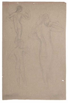 Antique Nudes - Pencil Drawing - Early 20th Century