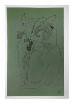Owl - Drawing By Reynold Arnould - 1960