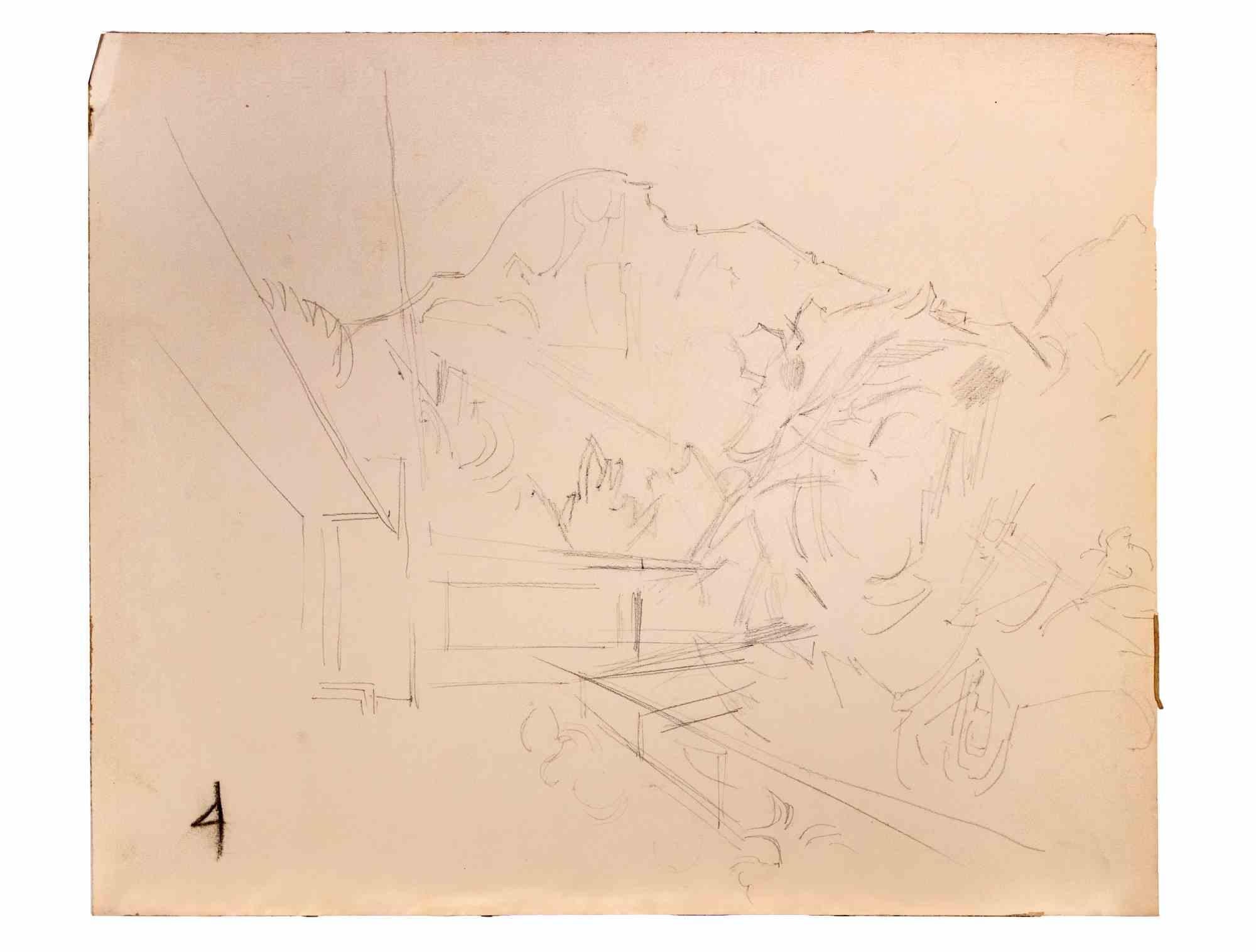 Paysage est un dessin au crayon réalisé par  Reynold Arnould  (Le Havre 1919 - Parigi 1980).

Bon état sur un papier jauni.

Pas de signature.

Reynold Arnould est né au Havre, en France, en 1919. Il a étudié à l'École des Beaux-Arts du Havre, et a