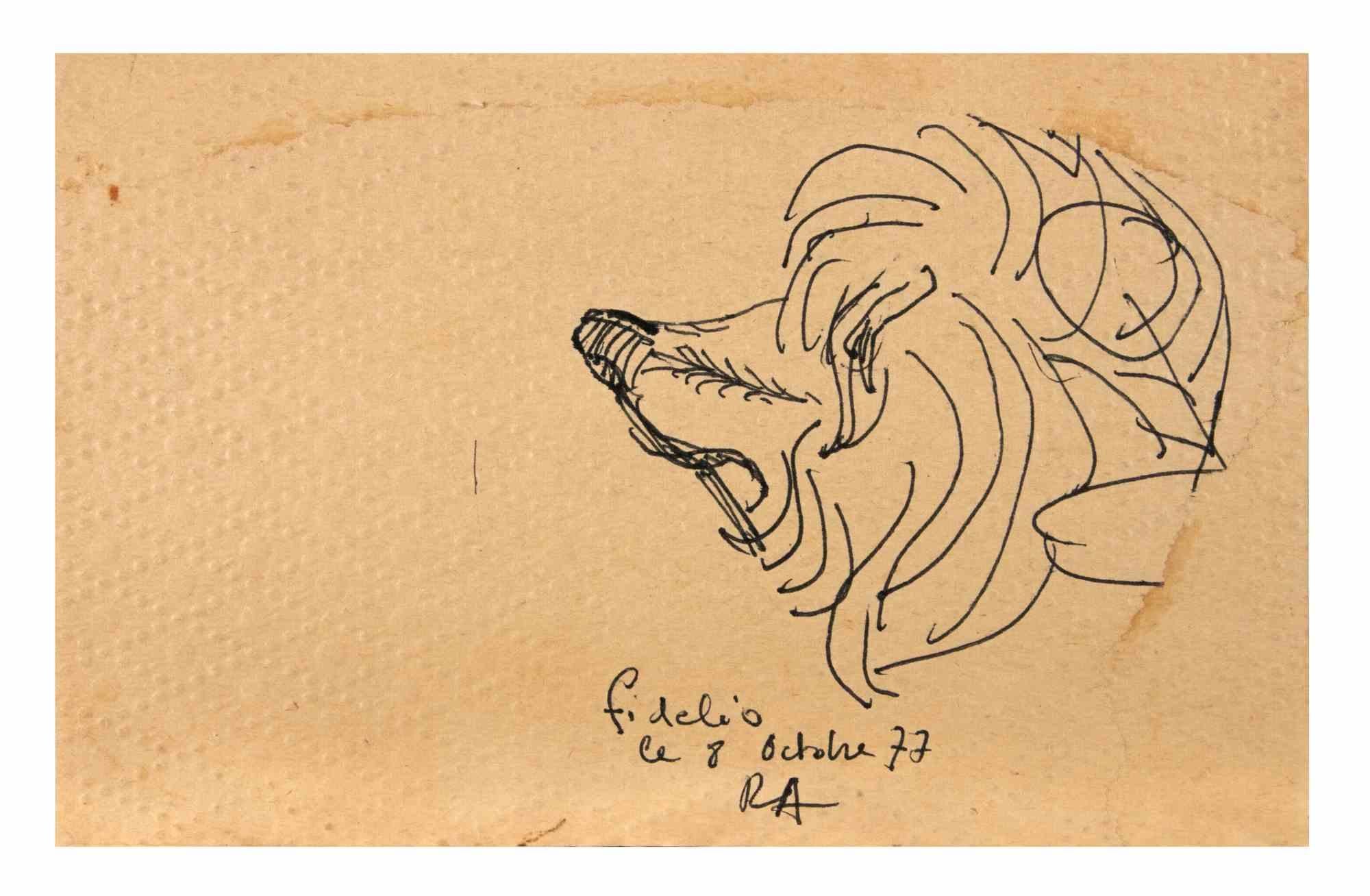 Fidelio est un dessin à l'encre de Chine réalisé par Reynold Arnould.  (Le Havre 1919 - Parigi 1980).

Bon état sur un petit papier jauni.

Monogrammé, titré et daté dans la marge inférieure.

Reynold Arnould est né au Havre, en France, en 1919. Il