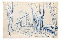 Landscape - Drawing By Reynold Arnould - 1977