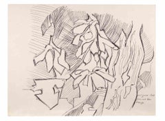 Composition - Drawing By Reynold Arnould - 1970