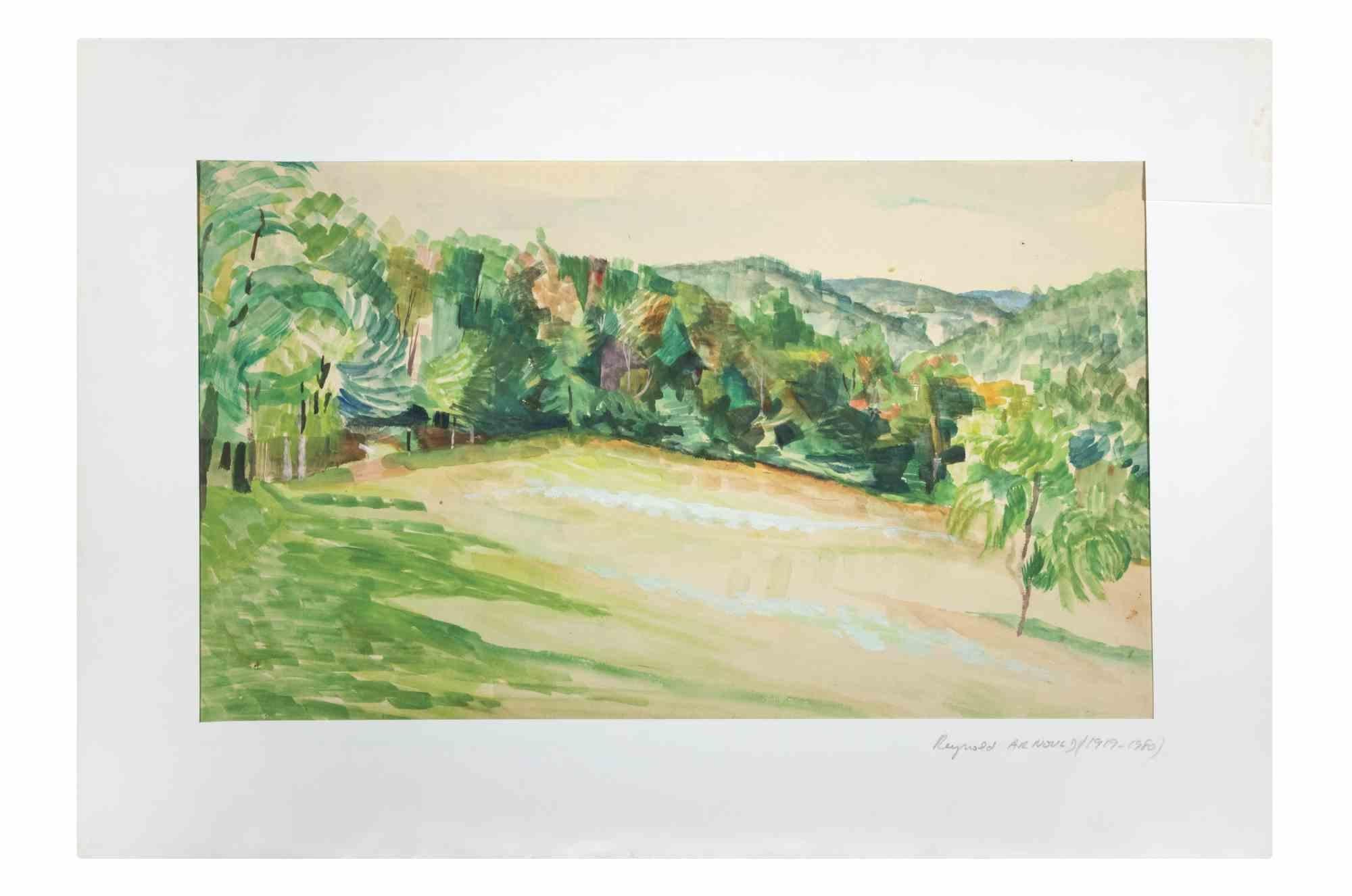 Landscape - Drawing By Reynold Arnould - 1960