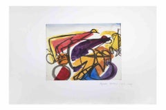 Abstract Composition - Drawing By Reynold Arnould - 1970