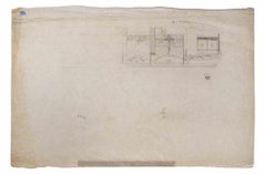 Triclinium d'été - Drawing par  Isidore Pils - 19e siècle