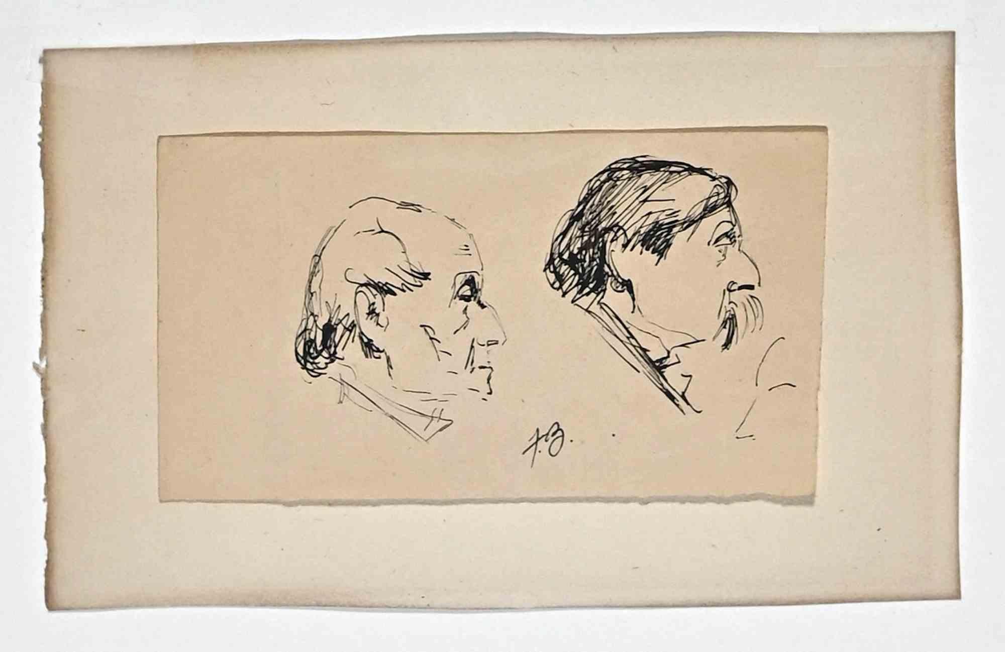 Ritratti è un disegno a inchiostro di China su carta realizzato alla fine del XIX secolo da Félix-Joseph Barrias.

Monogramma in basso al centro.

Incluso un Passepartout: 33 x 50 cm

Buone condizioni.

L'opera d'arte è rappresentata attraverso