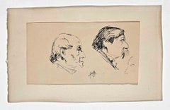Portraits - Drawing by Félix Barrias - Late-19th Century